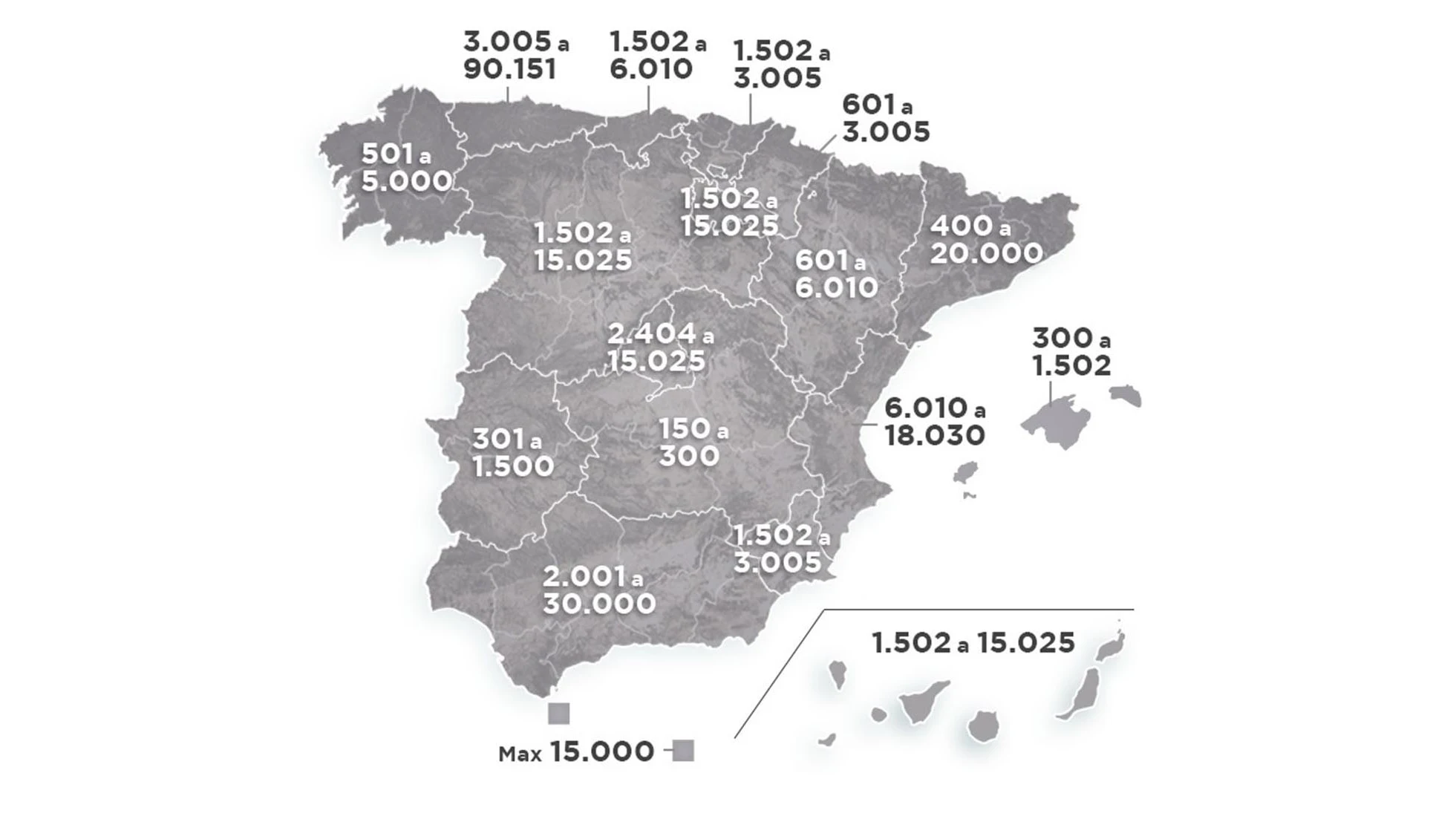 Mapa de las sanciones por abandono animal en España Mapa de las sanciones por abandono animal en España