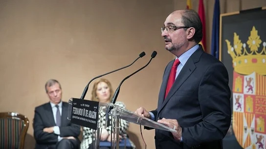 Javier Lambán en un acto público Javier Lambán en un acto público