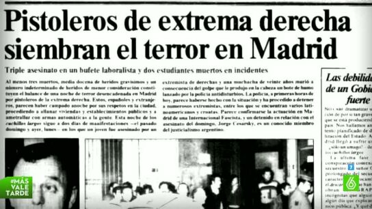 Recorte sobre la matanza de Atocha