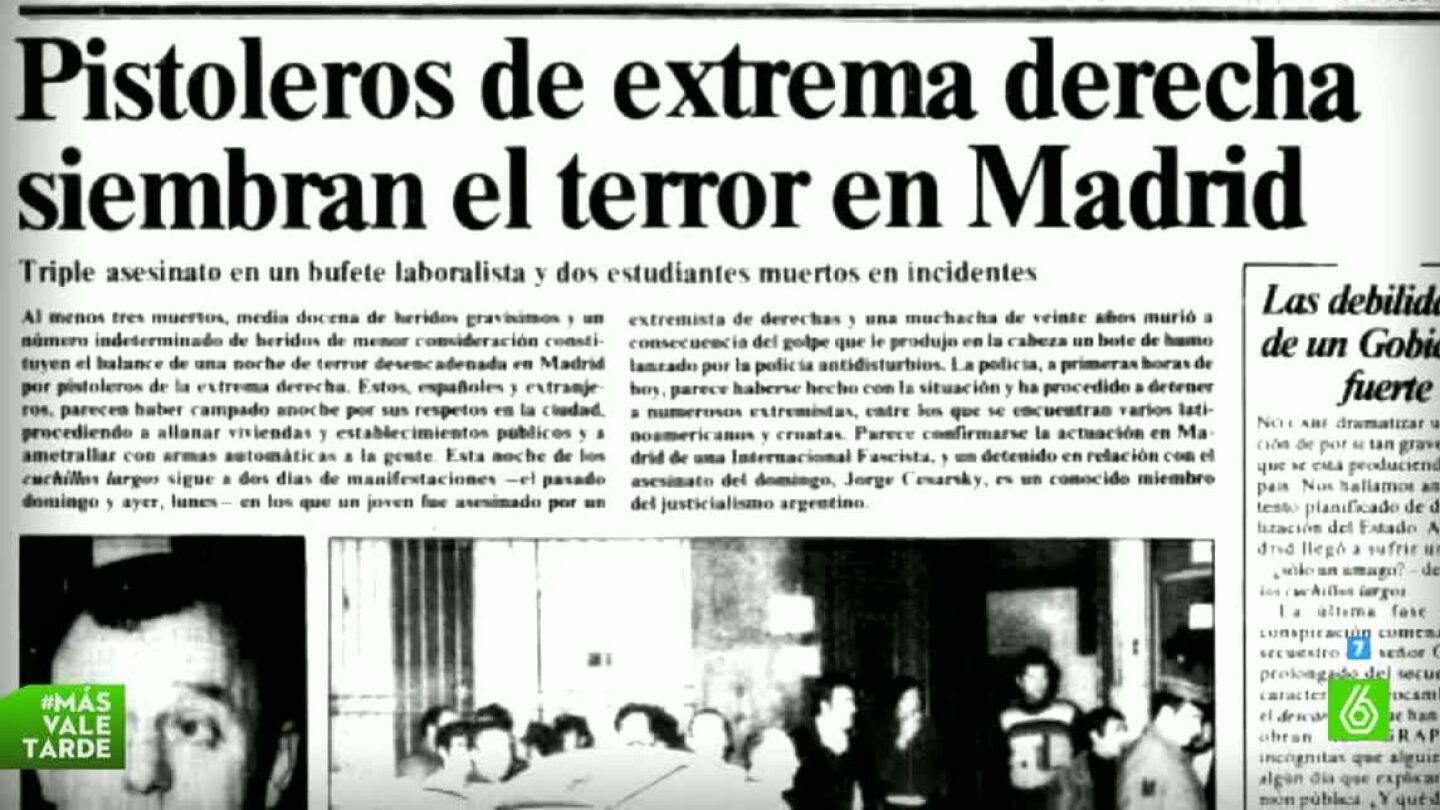 Recorte sobre la matanza de Atocha