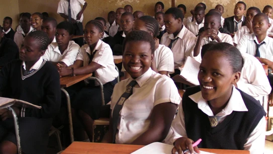 Jóvenes sudafricanas en el colegio Jóvenes sudafricanas en el colegio