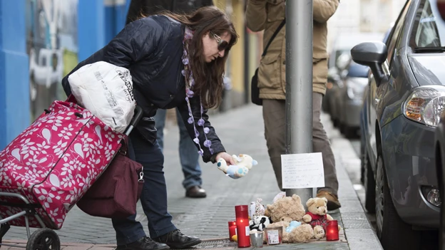 Homenaje a la bebé asesinada en Vitoria