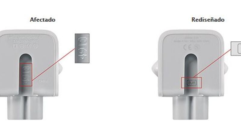 Apple alerta de un defecto peligroso en sus adaptadores de enchufe de corriente