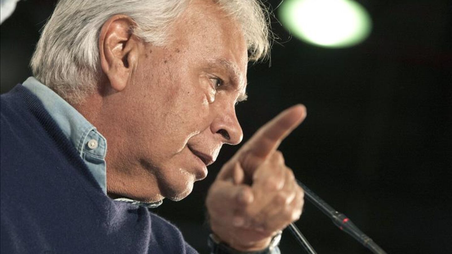 El expresidente del gobierno, Felipe Gonz&aacute;lez