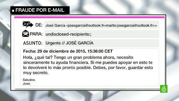 Fraude correo electrónico