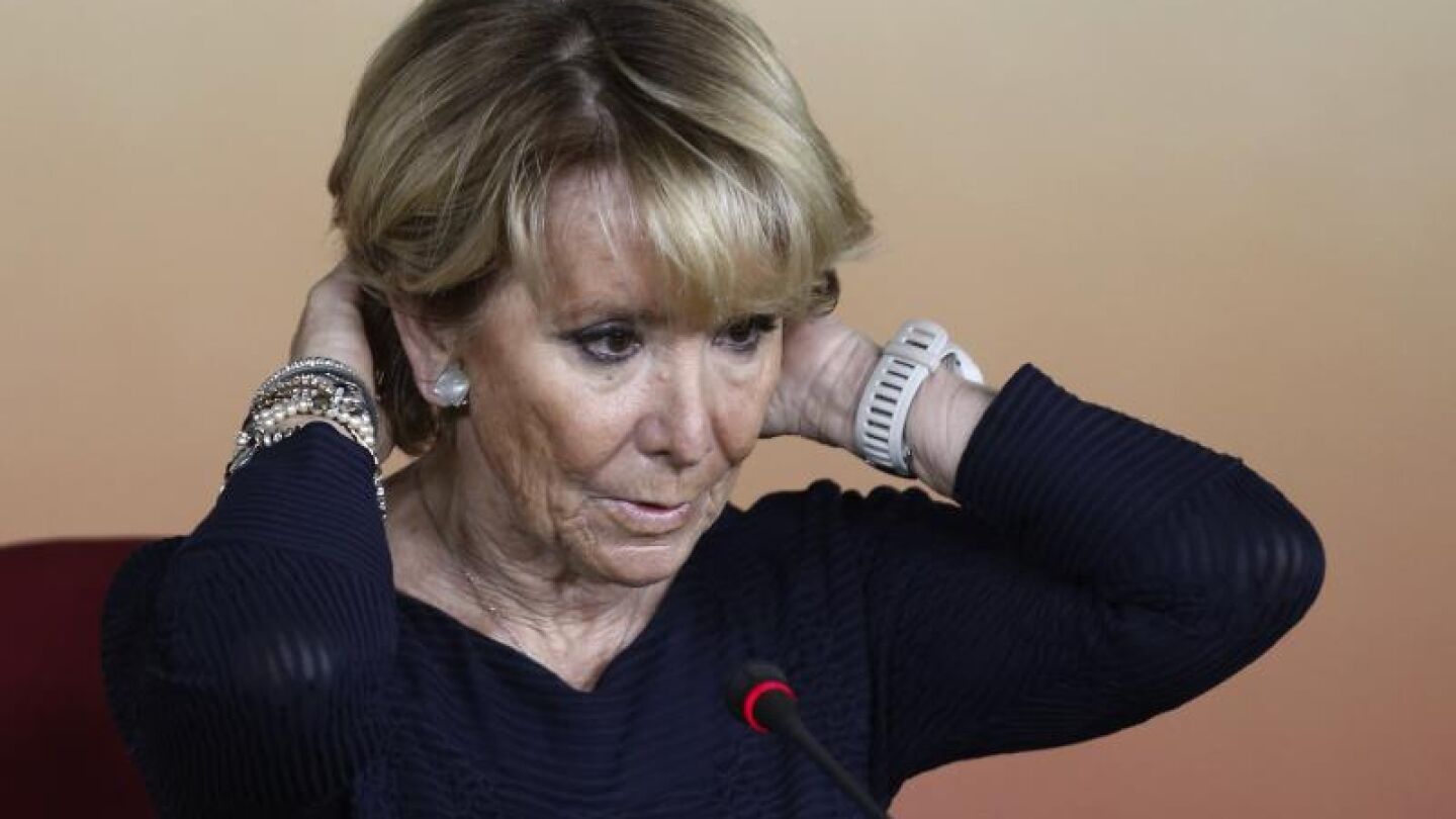 Esperanza Aguirre, presidenta del PP de Madrid