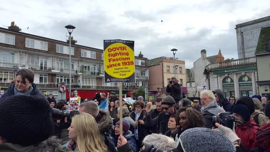Manifestación en Dover Manifestación en Dover