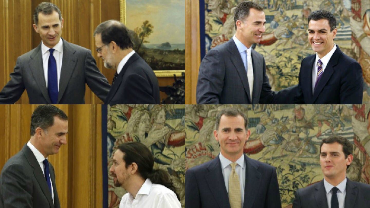 El rey recibe a los partidos en la primera ronda de consultas