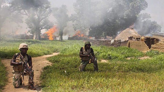 Soldados del Ej&eacute;rcito de Nigeria