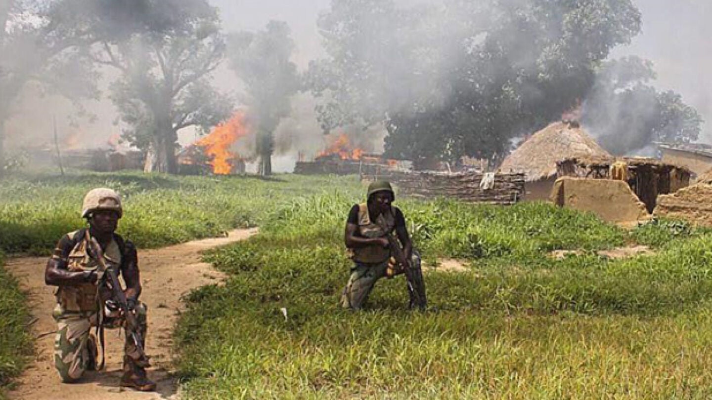 Soldados del Ej&eacute;rcito de Nigeria