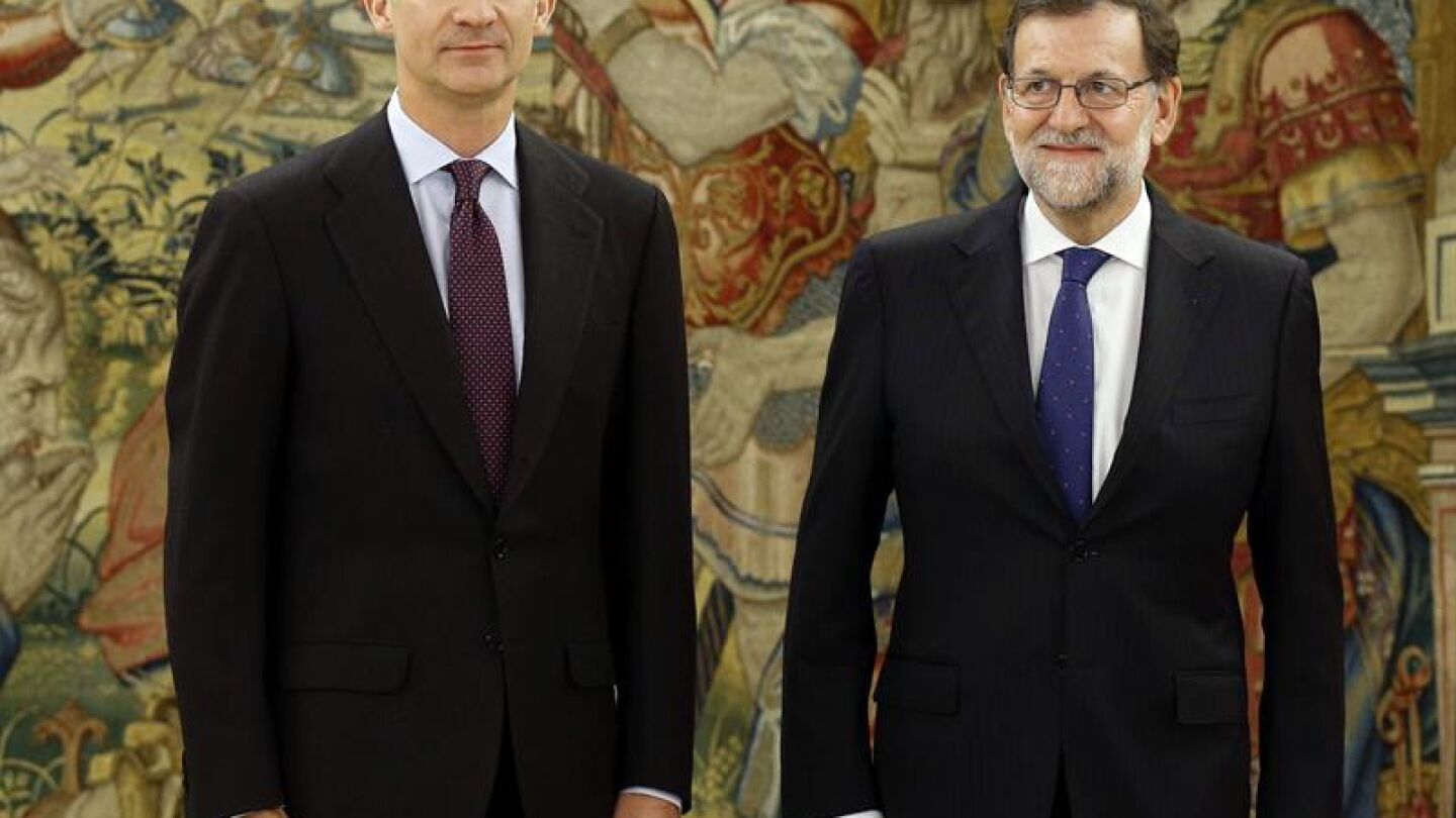 Felipe VI junto a Mariano Rajoy