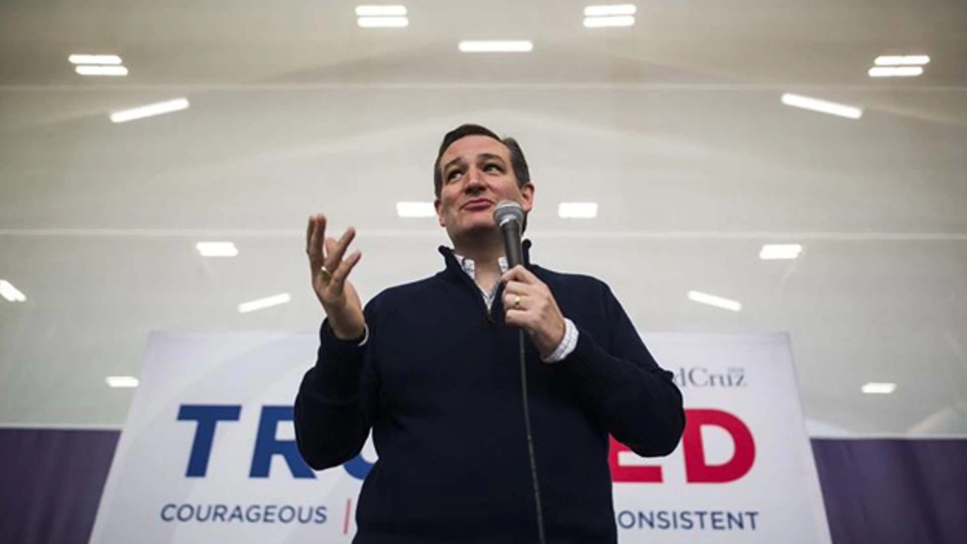 El candidato presidencial republicano estadounidense Ted Cruz
