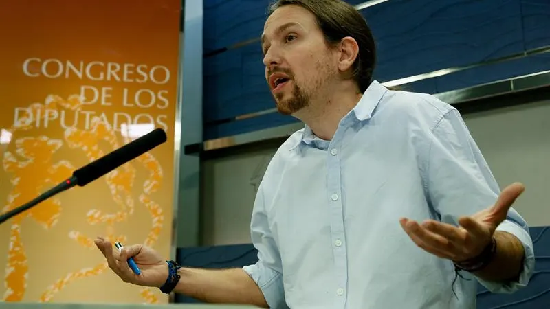 Pablo Iglesias hablando en el Congreso de los Diputados