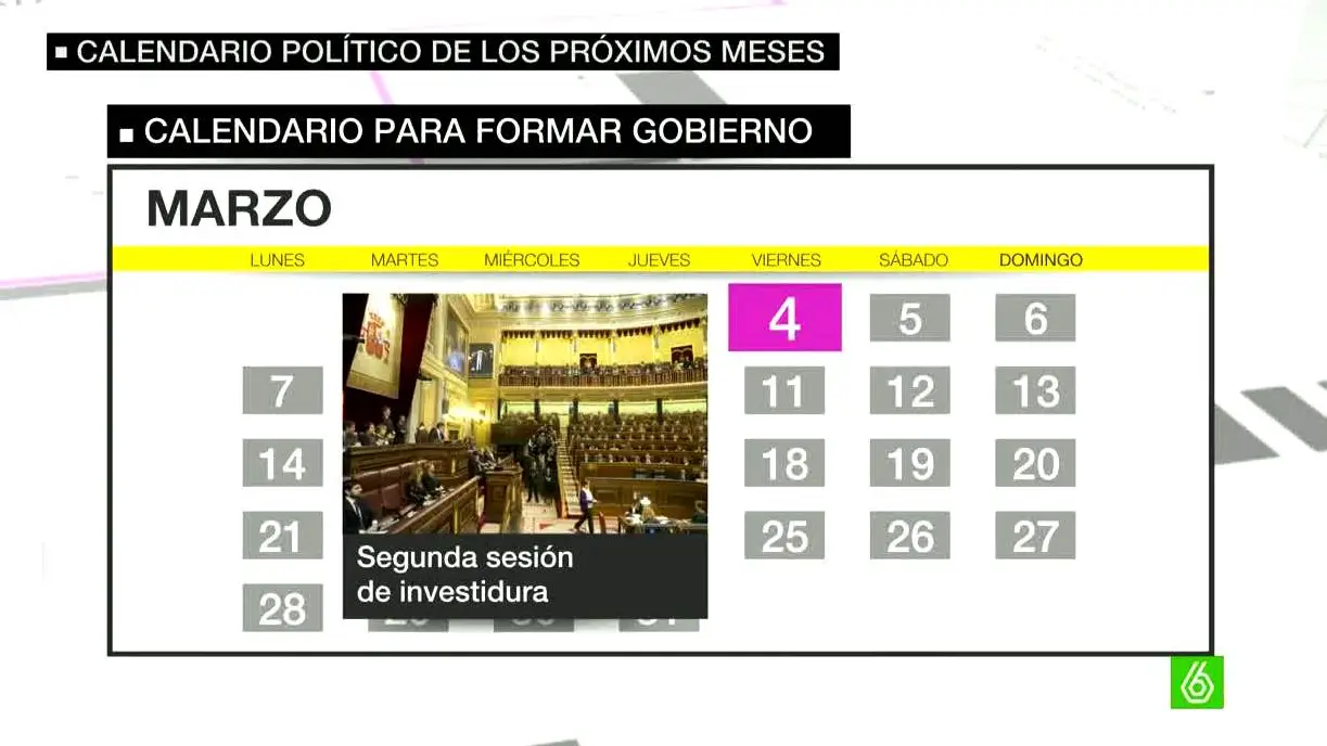 Calendario político Calendario político
