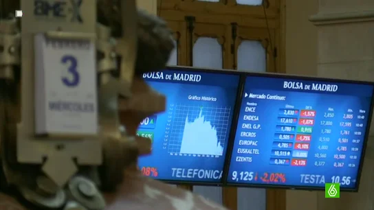 Imagen de la bolsa de Madrid Imagen de la bolsa de Madrid