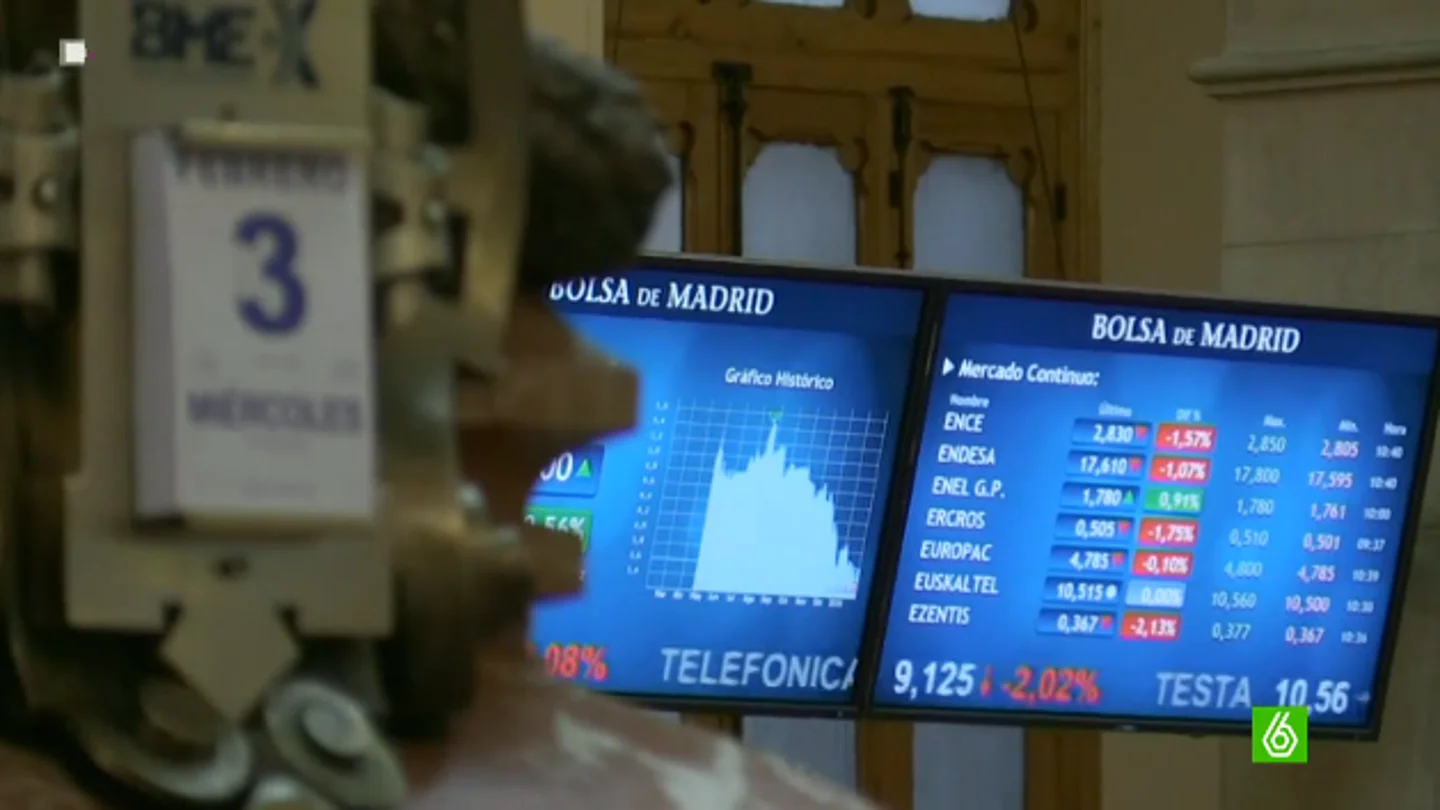 Imagen de la bolsa de Madrid Imagen de la bolsa de Madrid