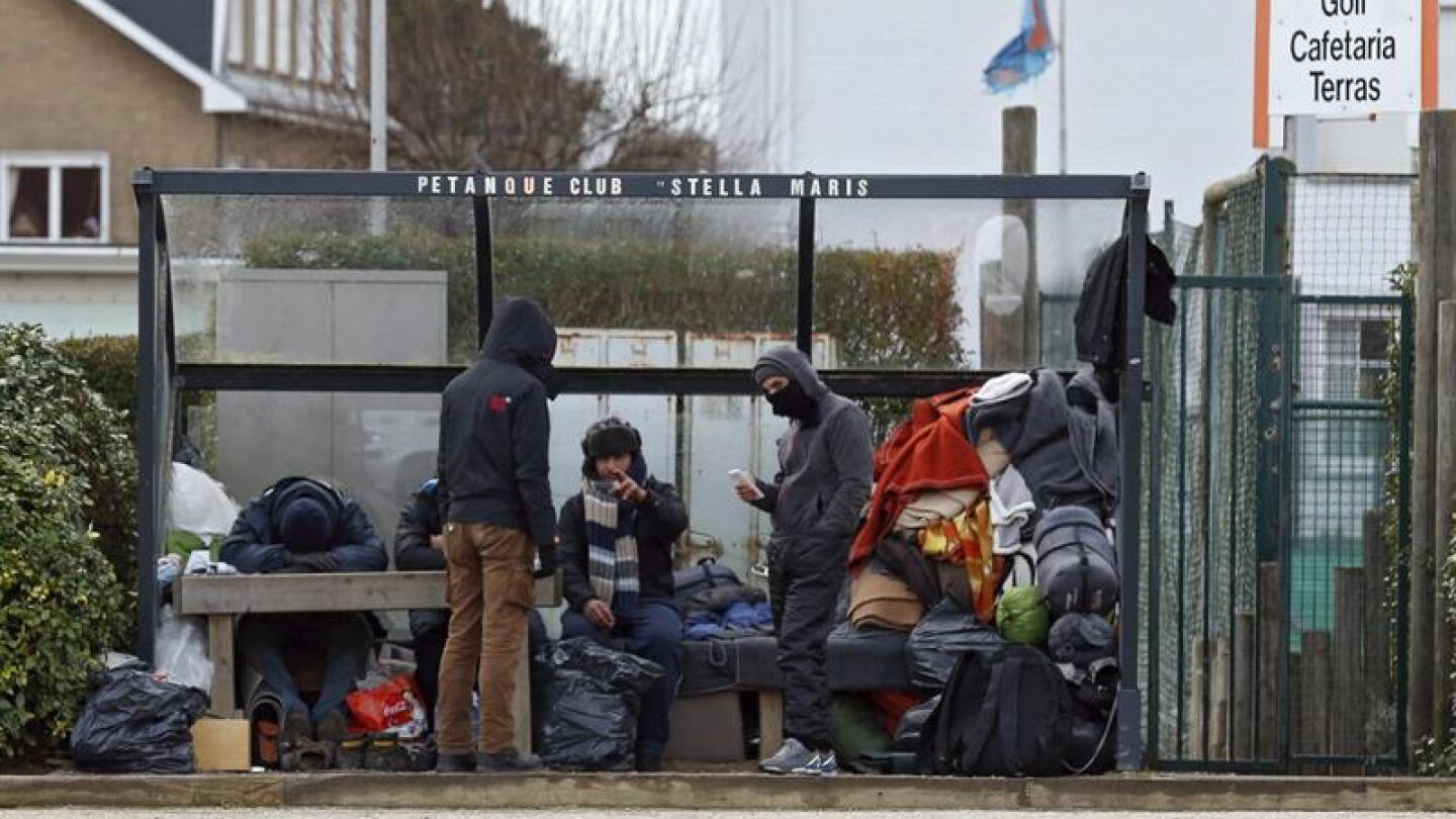 Refugiados en Zeebrugge, B&eacute;lgica