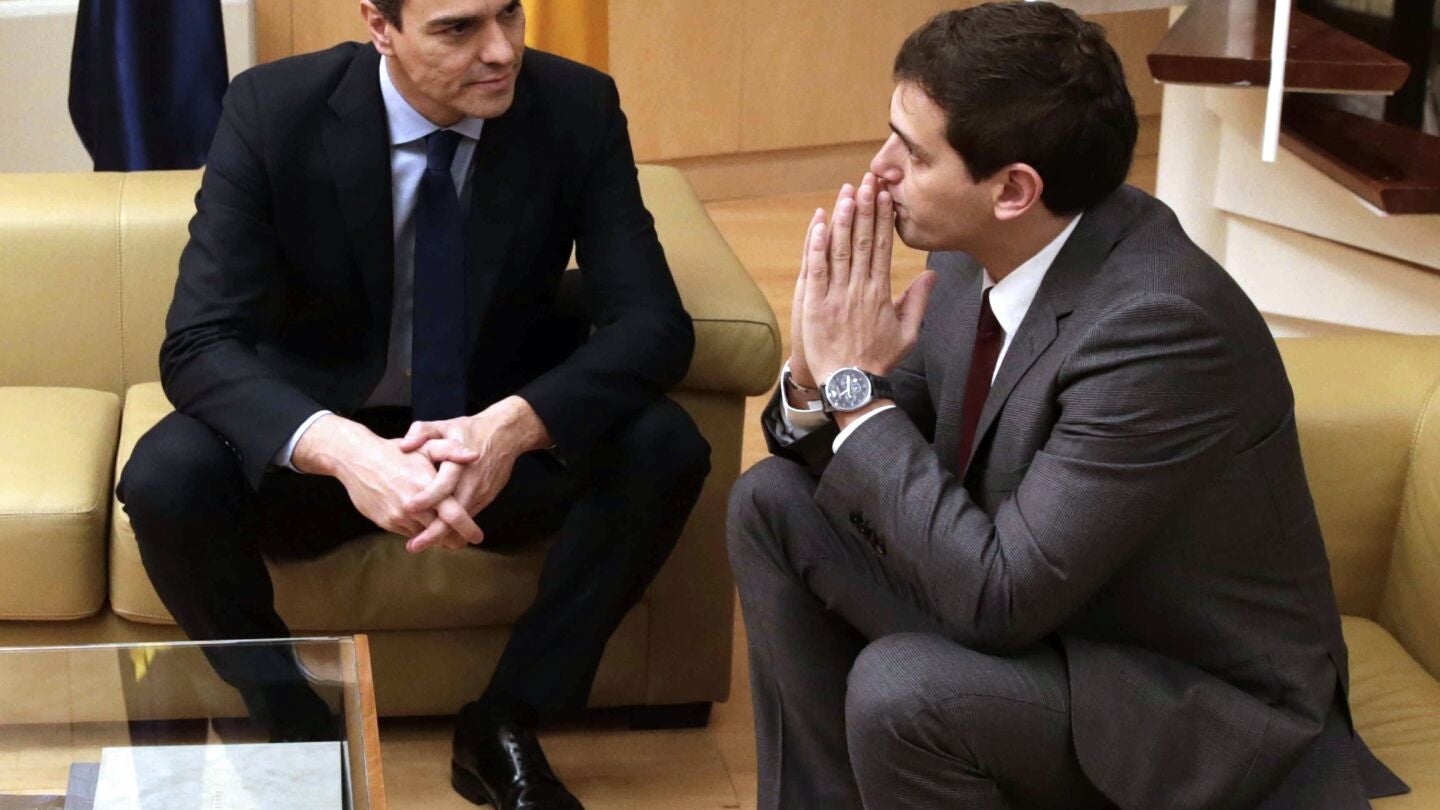Pedro S&aacute;nchez y Albert Rivera