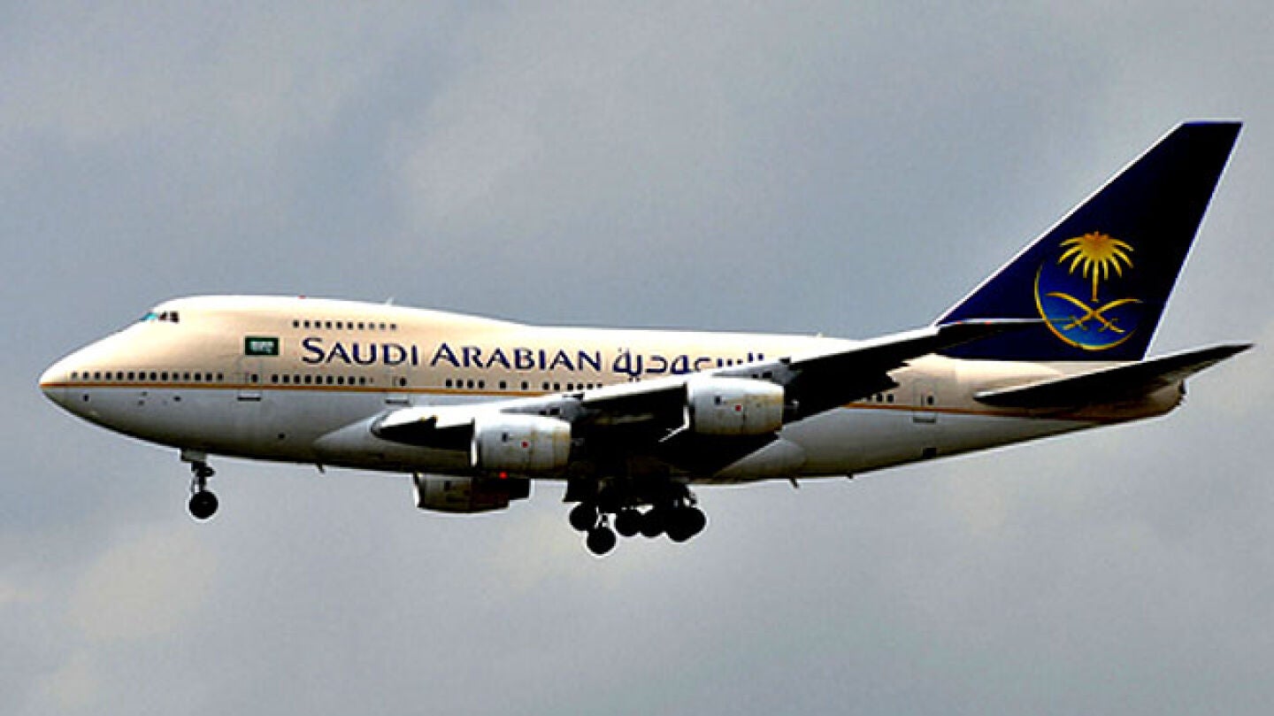 Avi&oacute;n de Saudi Airlines