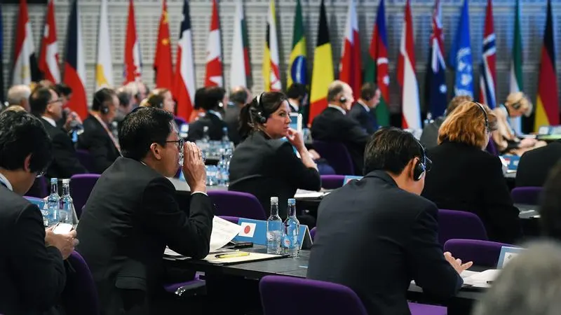 Delegados asisten a la Conferencia "Apoyo a Siria en la Región" en Londres