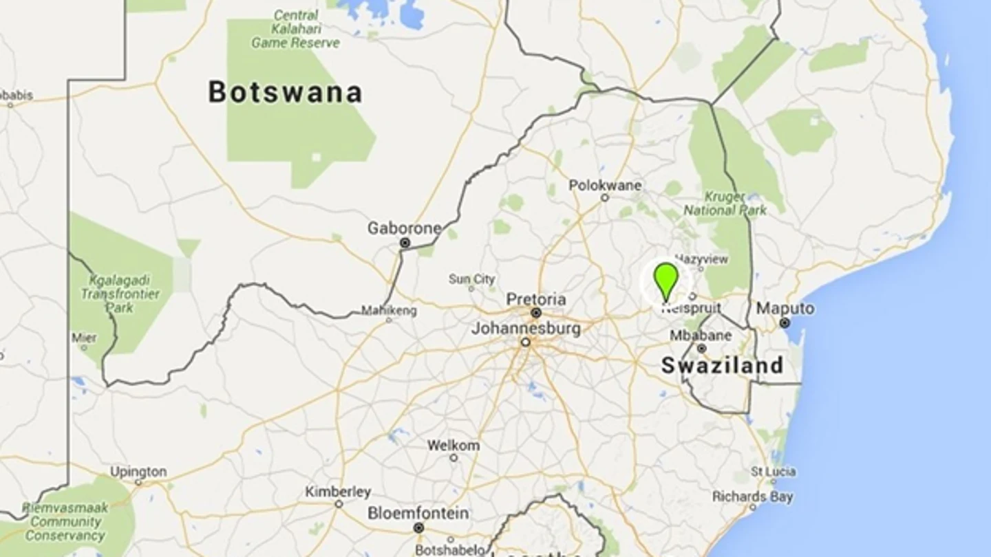 Lugar del derrumbe de la mina de oro en Sudáfrica Lugar del derrumbe de la mina de oro en Sudáfrica