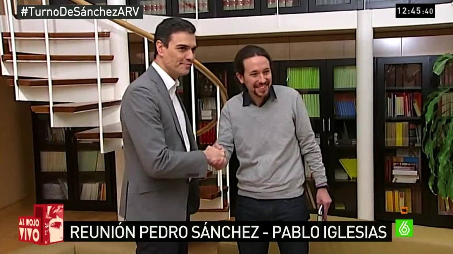 Pedro S&aacute;nchez y Pablo Iglesias