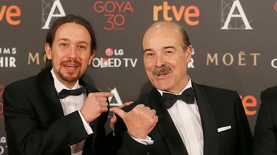 Pablo Iglesias y Antonio Resines Pablo Iglesias y Antonio Resines