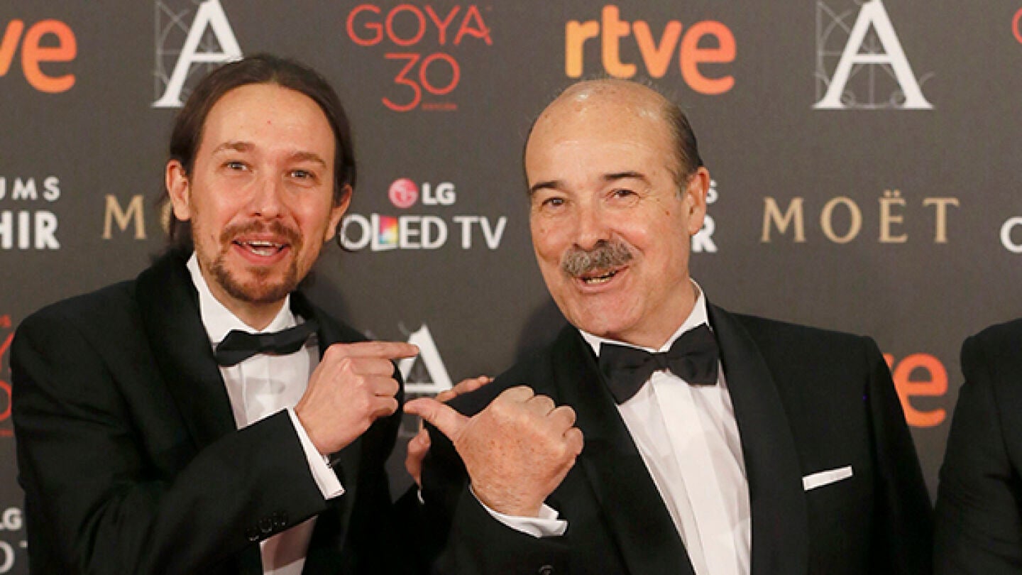 Pablo Iglesias y Antonio Resines