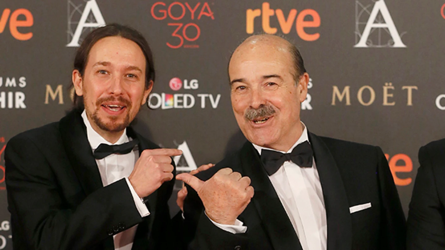 Pablo Iglesias y Antonio Resines Pablo Iglesias y Antonio Resines