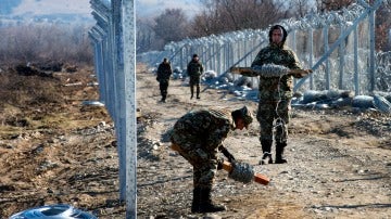La segunda valla contra inmigrantes sin papeles de Macedonia