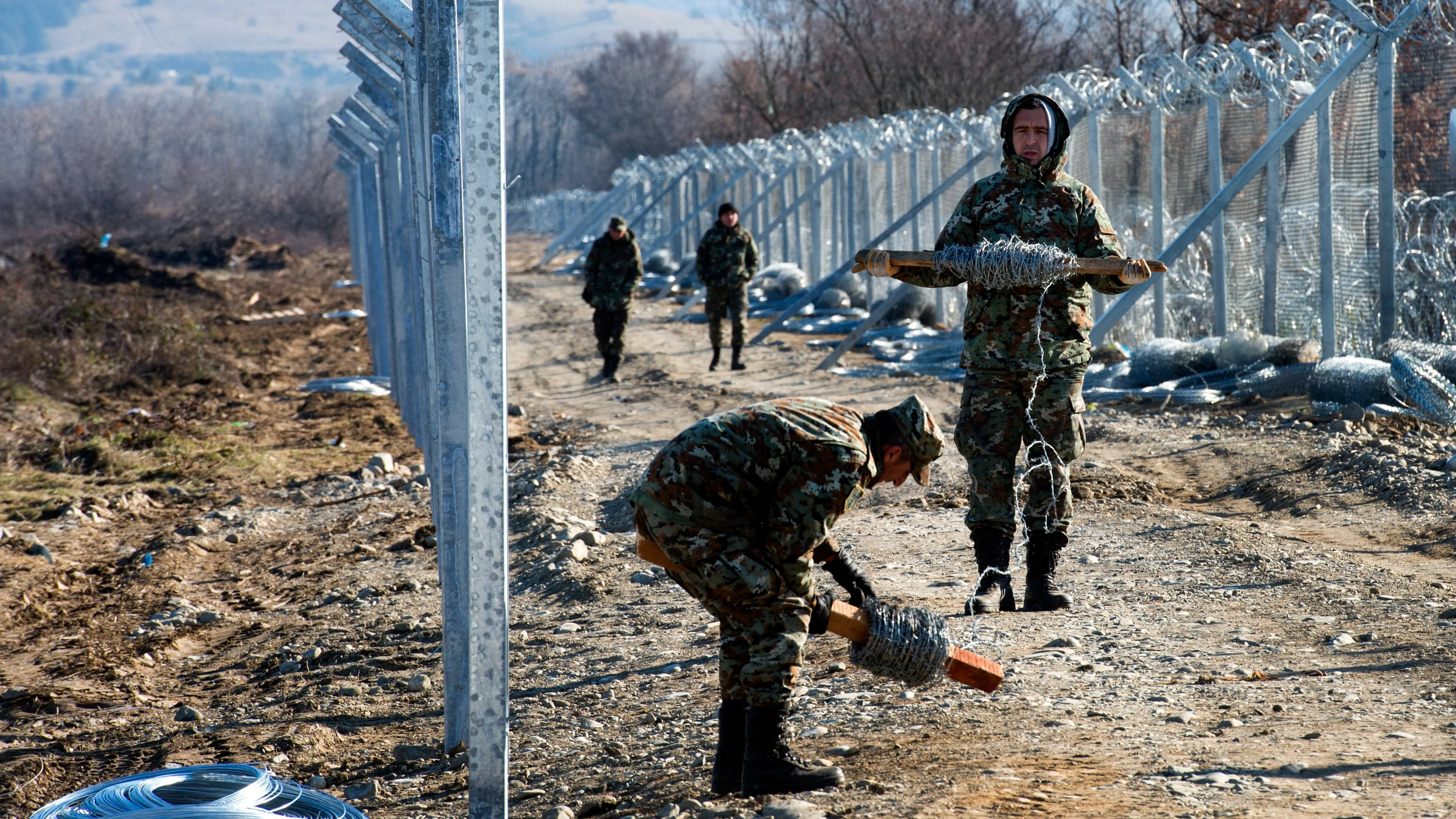 La segunda valla contra inmigrantes sin papeles de Macedonia La segunda valla contra inmigrantes sin papeles de Macedonia