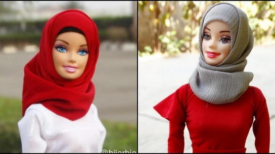 Dos modelos de la muñeca 'hijarbie' Dos modelos de la muñeca 'hijarbie'