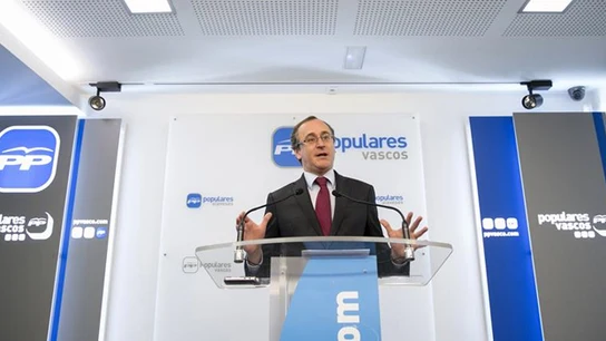 Alfonso Alonso en una rueda de prensa Alfonso Alonso en una rueda de prensa