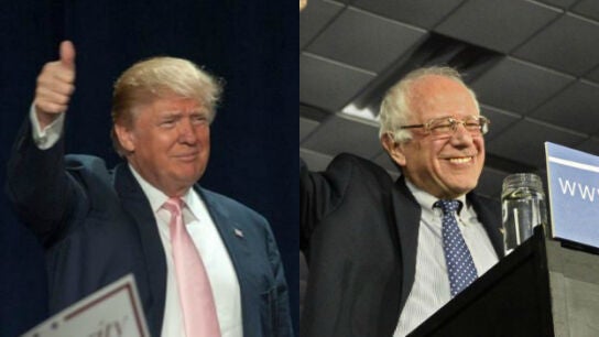 Donald Trump y Bernie Sanders