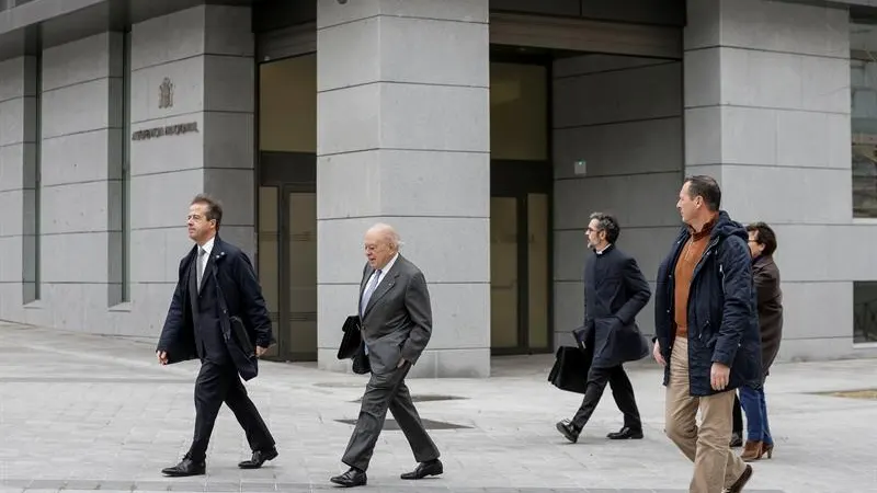 Jordi Pujol, a su llegada a la Audiencia Nacional