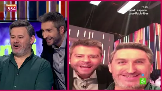 El presentador de Zapeando se intercambia la cara con Miki Nadal El presentador de Zapeando se intercambia la cara con Miki Nadal