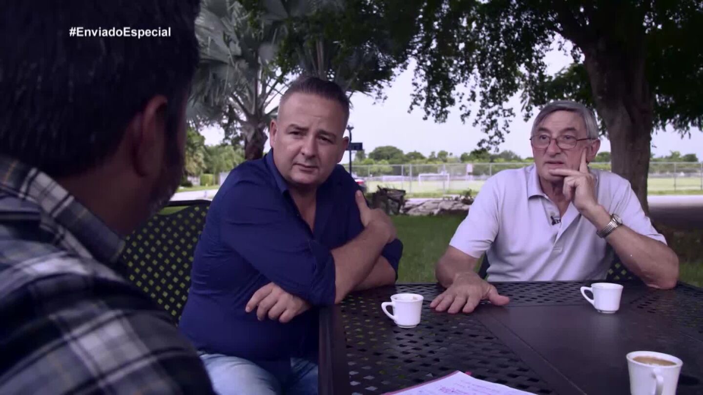 C&aacute;ndido y Javier, padre y primo de Pablo Ibar