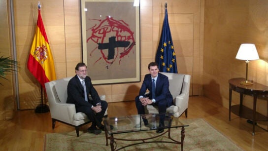 Rajoy y Albert Rivera, reunidos