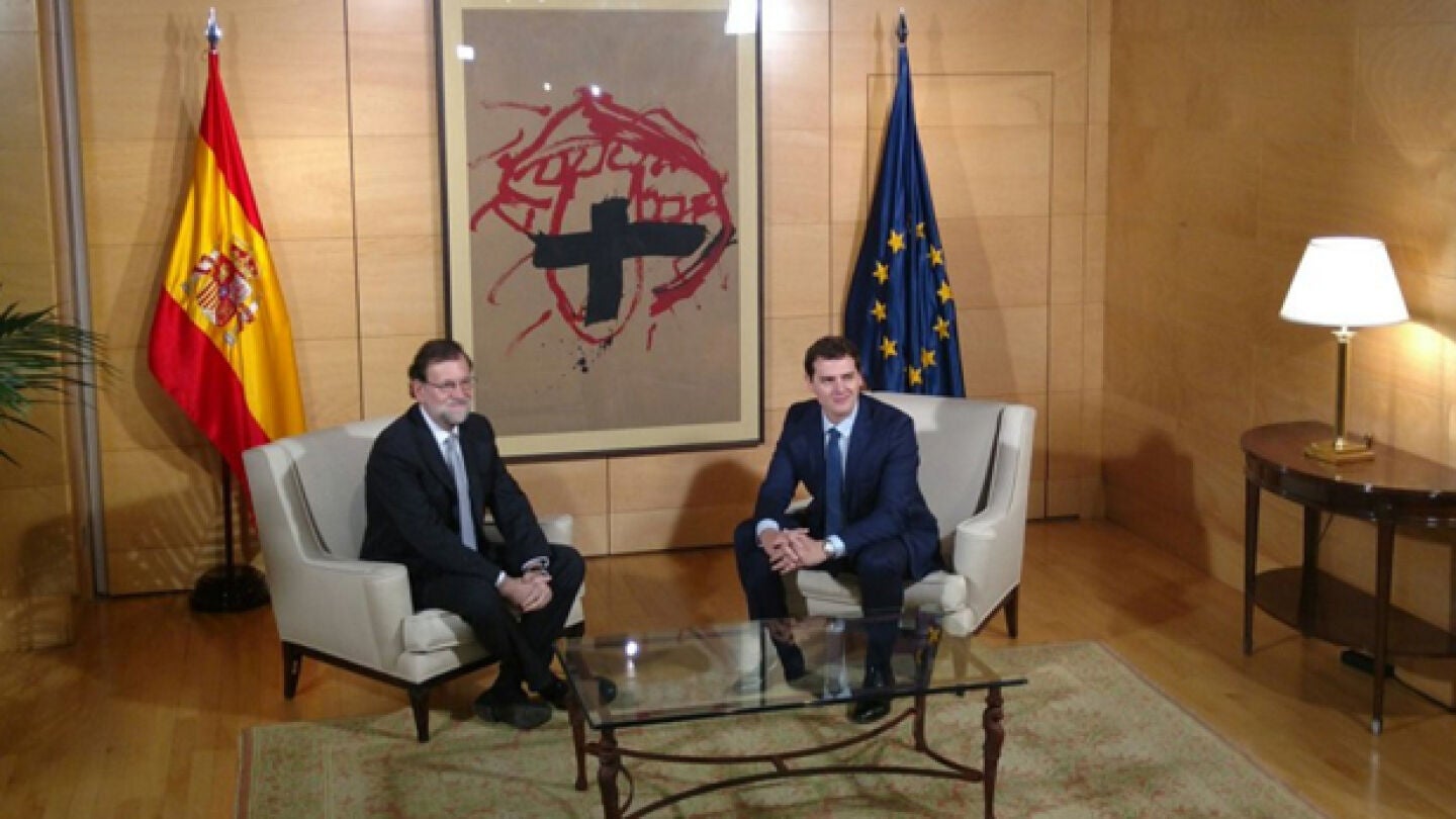 Rajoy y Albert Rivera, reunidos