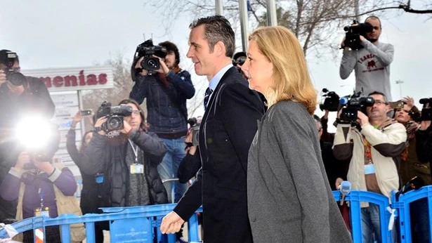 La infanta Cristina junto a Urdangarin