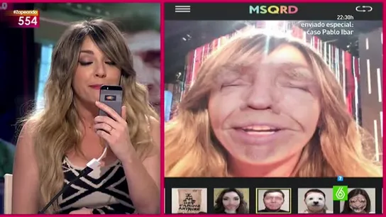 Anna Simon se convierte en una anciana con la aplicación MSQRD Anna Simon se convierte en una anciana con la aplicación MSQRD