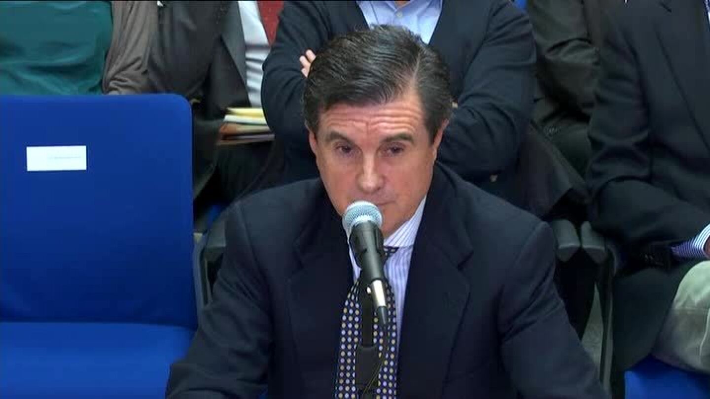 Jaume Matas declarando en el juicio del caso N&oacute;os