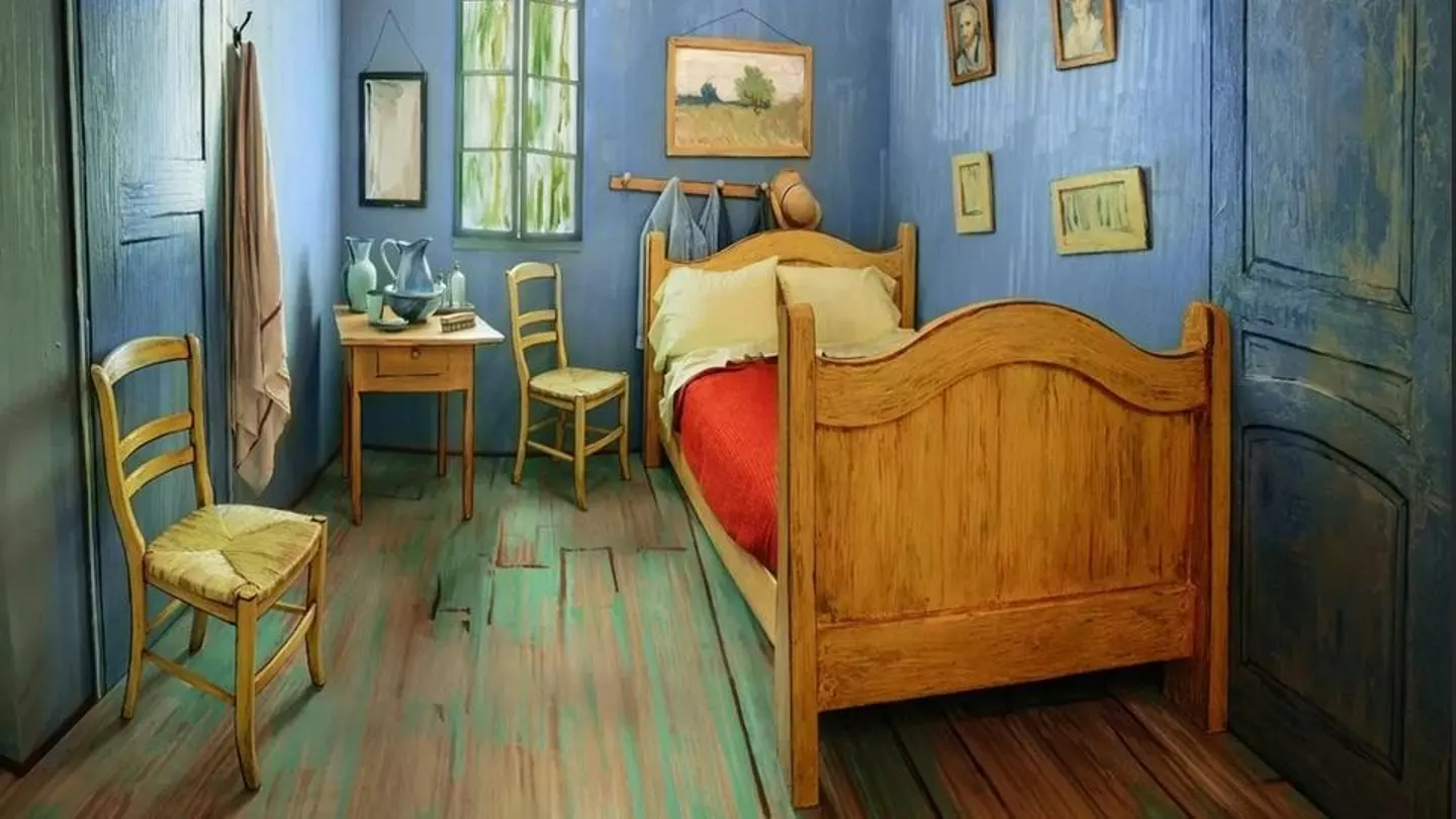 La recreación de 'el dormitorio de Arlés' de Van Gogh La recreación de 'el dormitorio de Arlés' de Van Gogh
