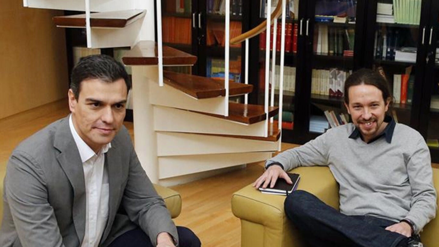 Pedro S&aacute;nchez y Pablo Iglesias