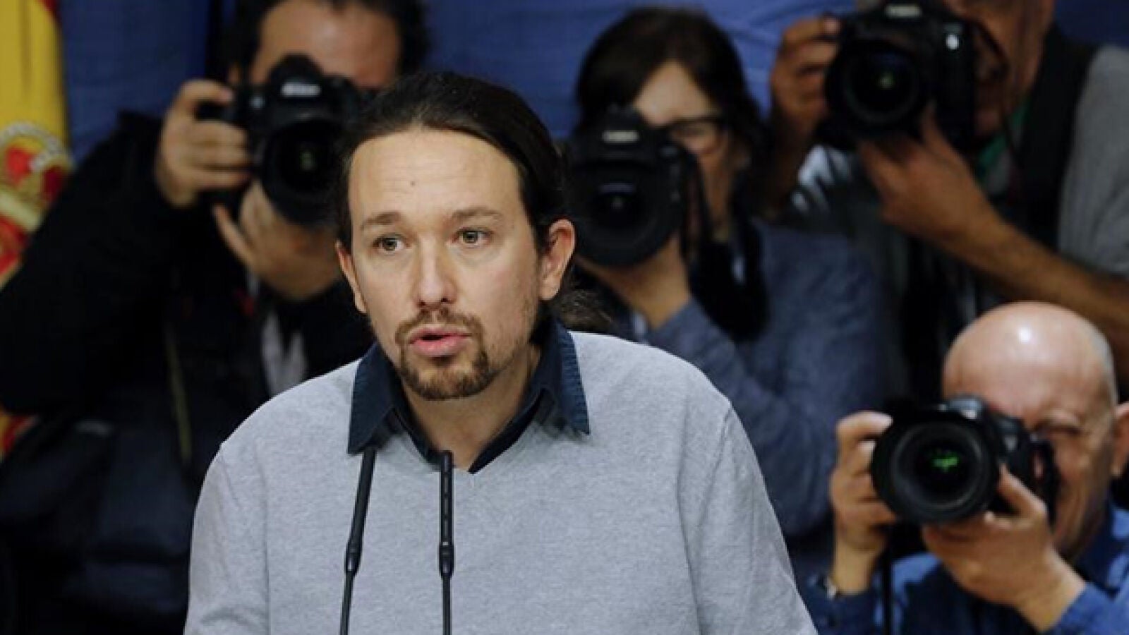 Pablo Iglesias comparece ante los medios