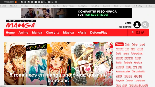 nosolomanga.com, el nuevo vertical de cultura asiática de Atresmedia