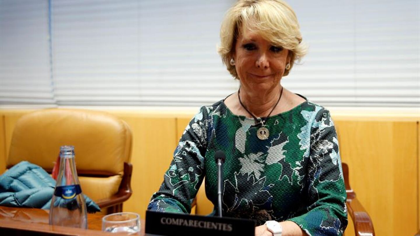 La presidenta del PP de Madrid, Esperanza Aguirre