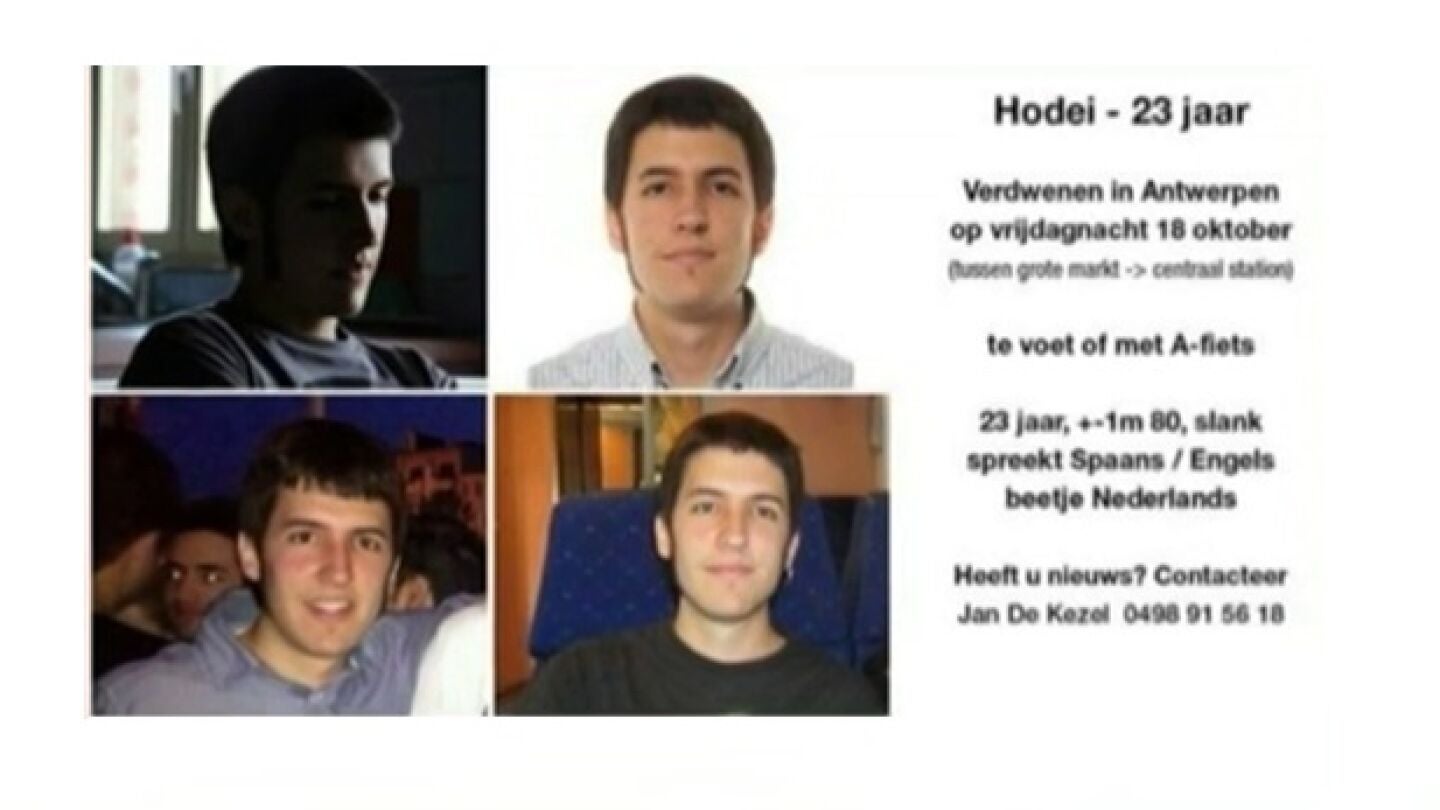 Cartel por la desparaci&oacute;n de Hodei Eguiluz