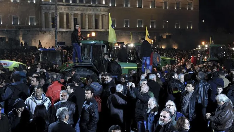 Protesta en Atenas contra la reforma de las pensiones