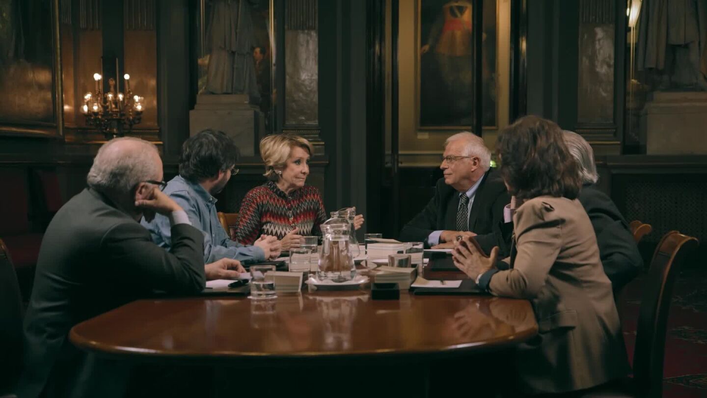Esperanza Aguirre, en el Consejo de Exministros de Salvados